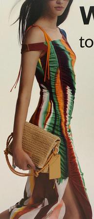 Desigual Natural Straw Woven Crossbody Bag 產品圖